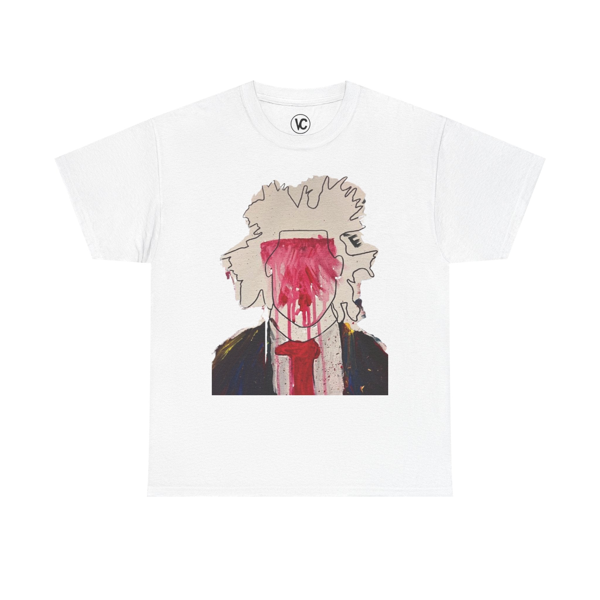 Artistic Unisex Cotton T-Shirt with Unique Design, Casual Wear, Gift for Art Lovers, Unique Graphic Tee, Trendy Street Style