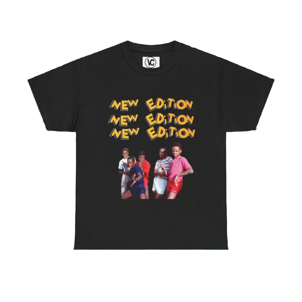 New Edition Vintage Tee, Male Graphic Shirt, Retro Cotton T-Shirt, 90s Nostalgia Top, Music Fan Gift