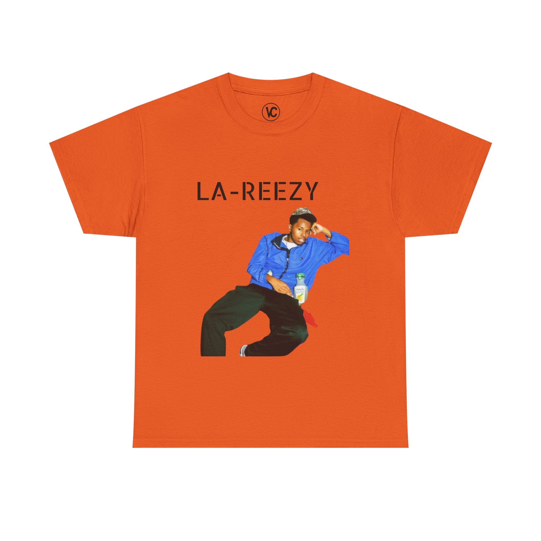 Male Heavy Cotton Tee with LA-REEZY Design, Streetwear, Graphic Tee, Casual Wear,
